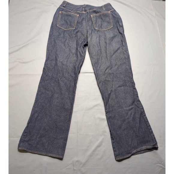 VTG Oscar de la Renta Womens Wool Pants Jeans Blue Italy Made Size 8 - Picture 8 of 8